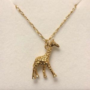 Gold giraffe necklace